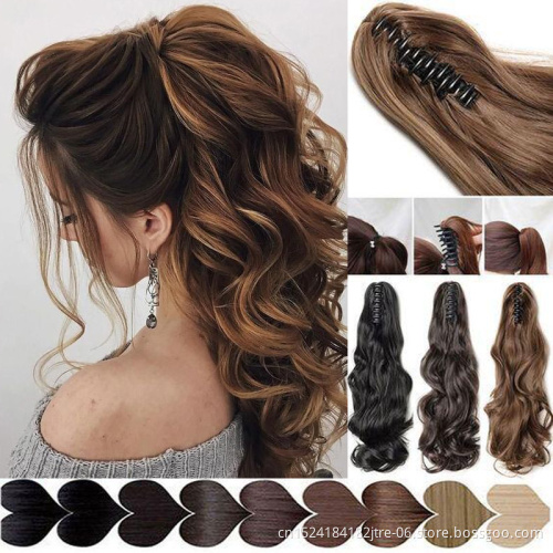 27 613 blond ponytail hair extension, cheap clip 613 blond hair ponytail wig